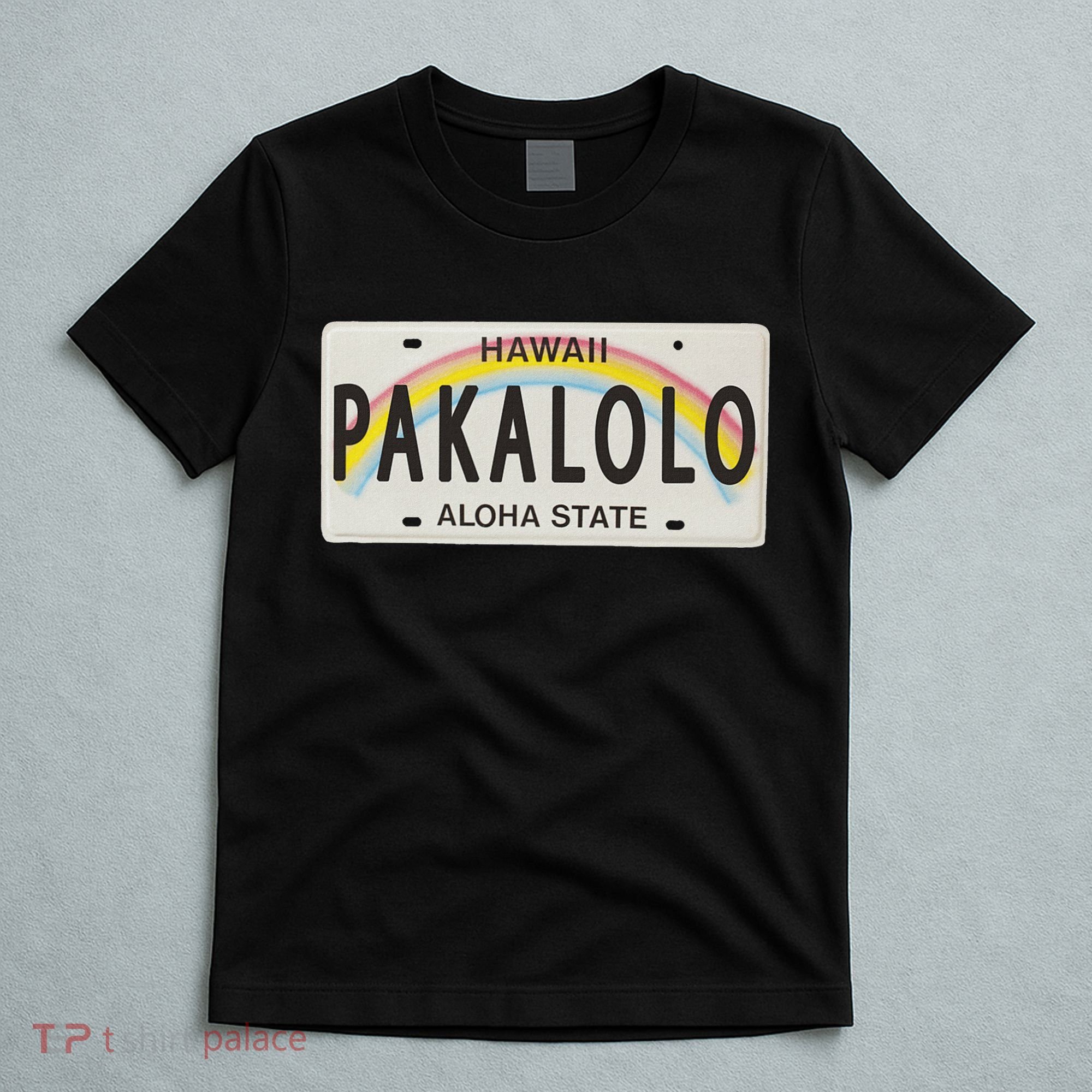 Pakalolo (Marijuana) Hawaii License Plate T-Shirt