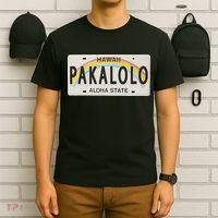 Pakalolo (Marijuana) Hawaii License Plate T-Shirt thumb 6