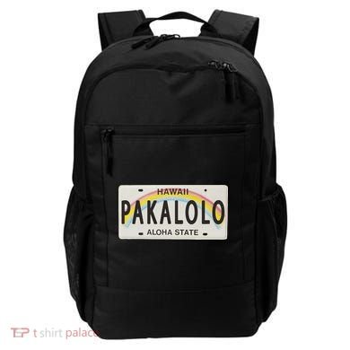 Pakalolo (Marijuana) Hawaii License Plate Backpack