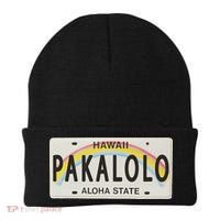 Pakalolo (Marijuana) Hawaii License Plate Beanie thumb 0