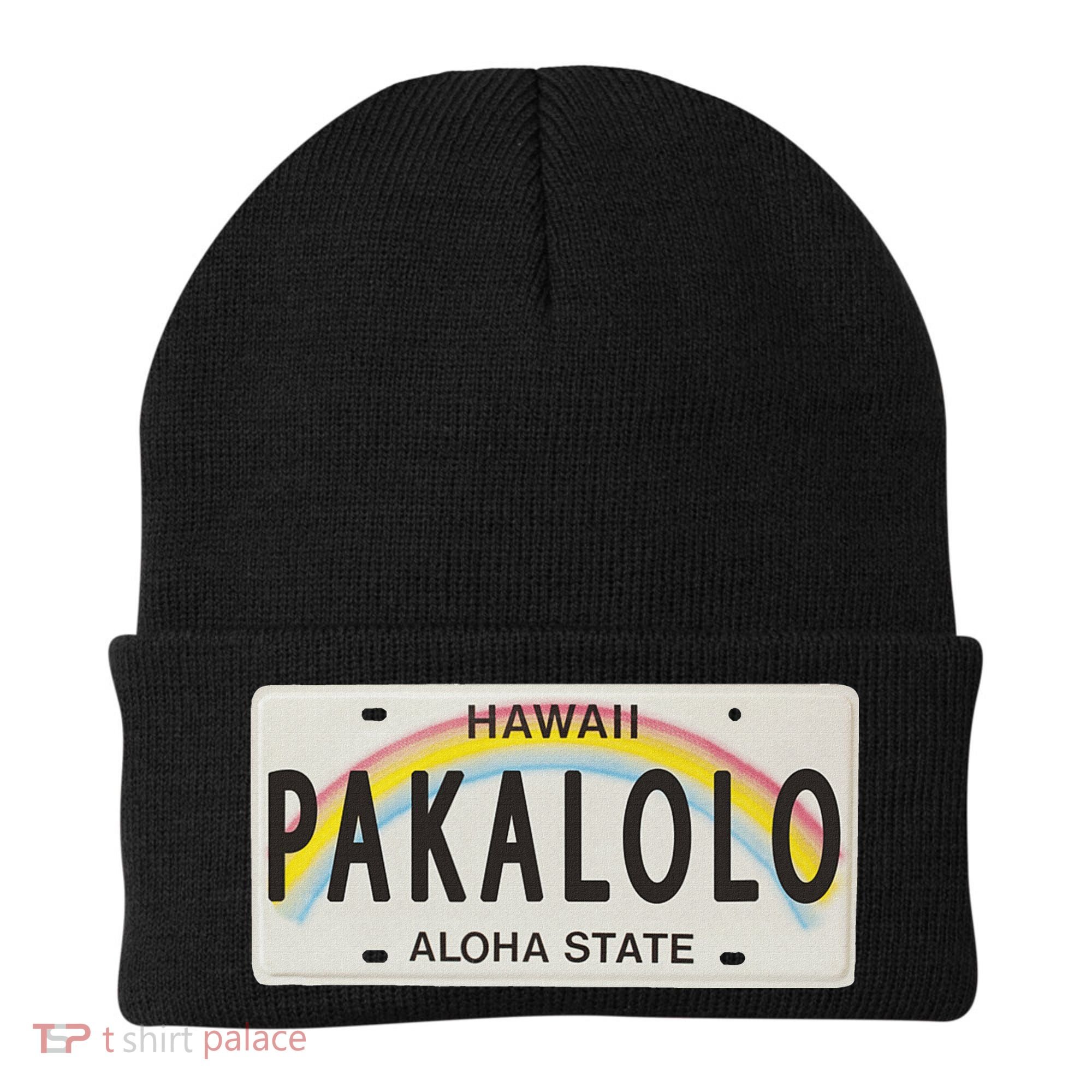 Pakalolo (Marijuana) Hawaii License Plate Beanie