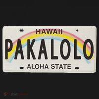 Pakalolo (Marijuana) Hawaii License Plate Polo thumb 3