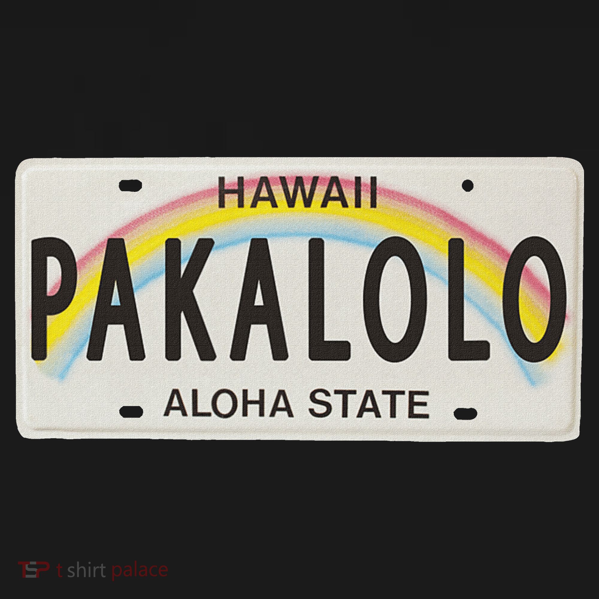 Pakalolo (Marijuana) Hawaii License Plate Polo