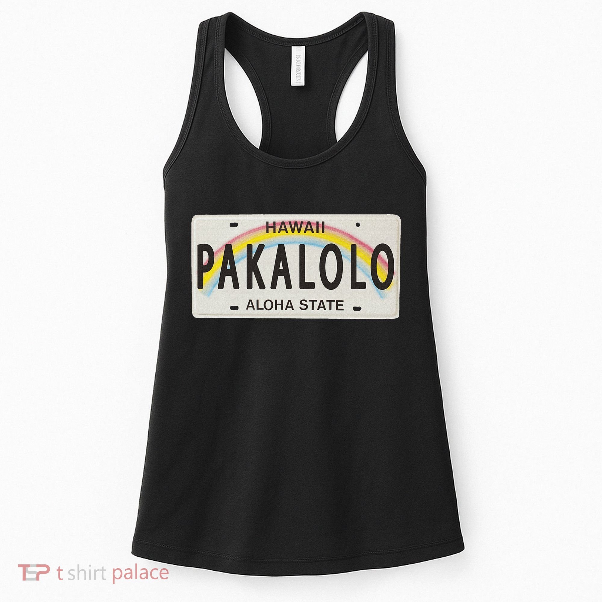 Pakalolo (Marijuana) Hawaii License Plate Women's Tank Top