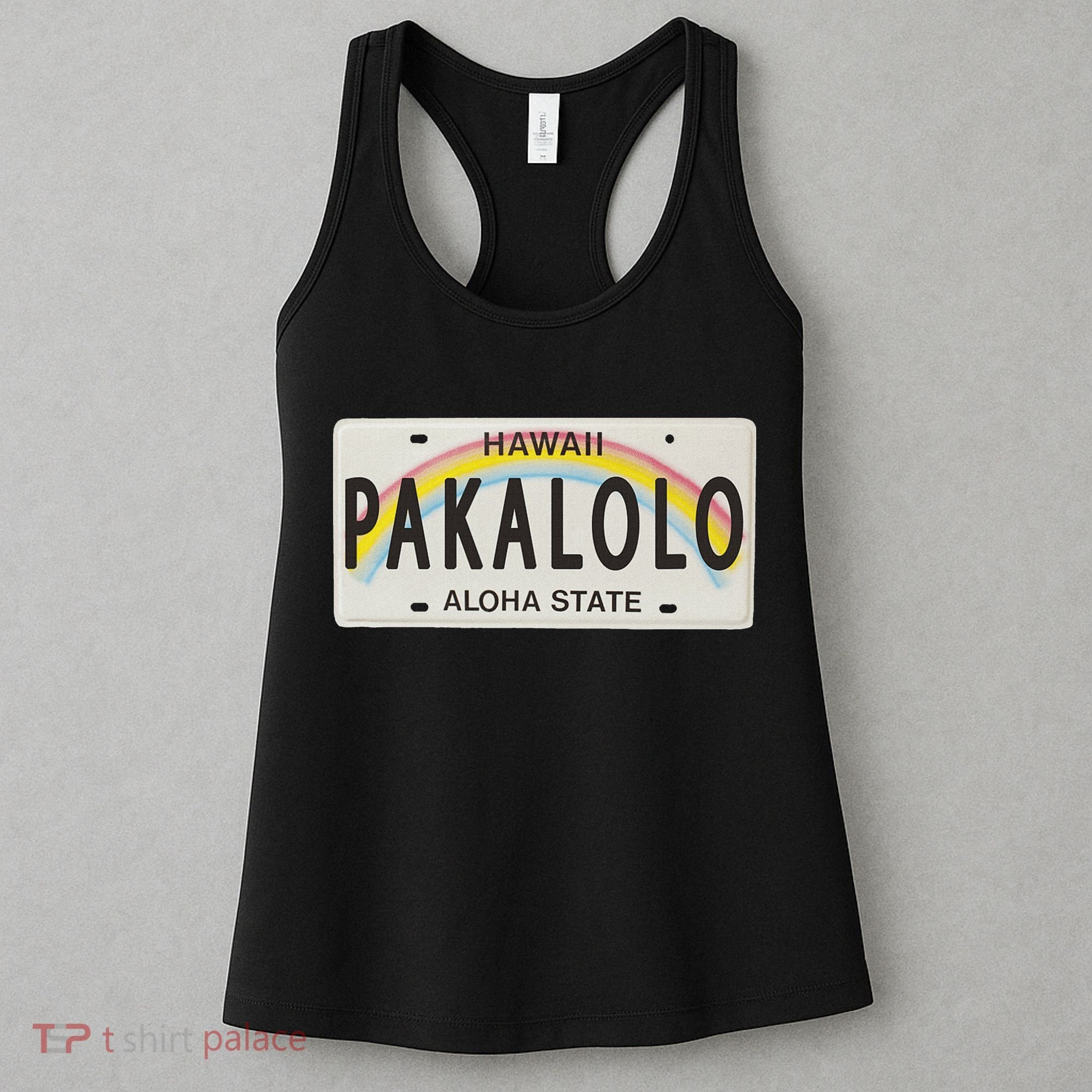 Pakalolo (Marijuana) Hawaii License Plate Women's Tank Top