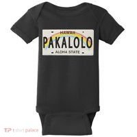 Pakalolo (Marijuana) Hawaii License Plate Baby Bodysuit thumb 0