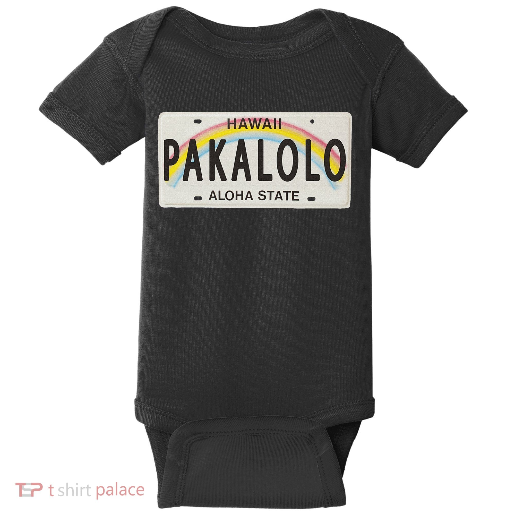 Pakalolo (Marijuana) Hawaii License Plate Baby Bodysuit