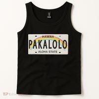 Pakalolo (Marijuana) Hawaii License Plate Tank Top thumb 2