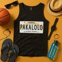 Pakalolo (Marijuana) Hawaii License Plate Tank Top thumb 4