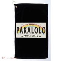 Pakalolo (Marijuana) Hawaii License Plate Golf Towel thumb 0