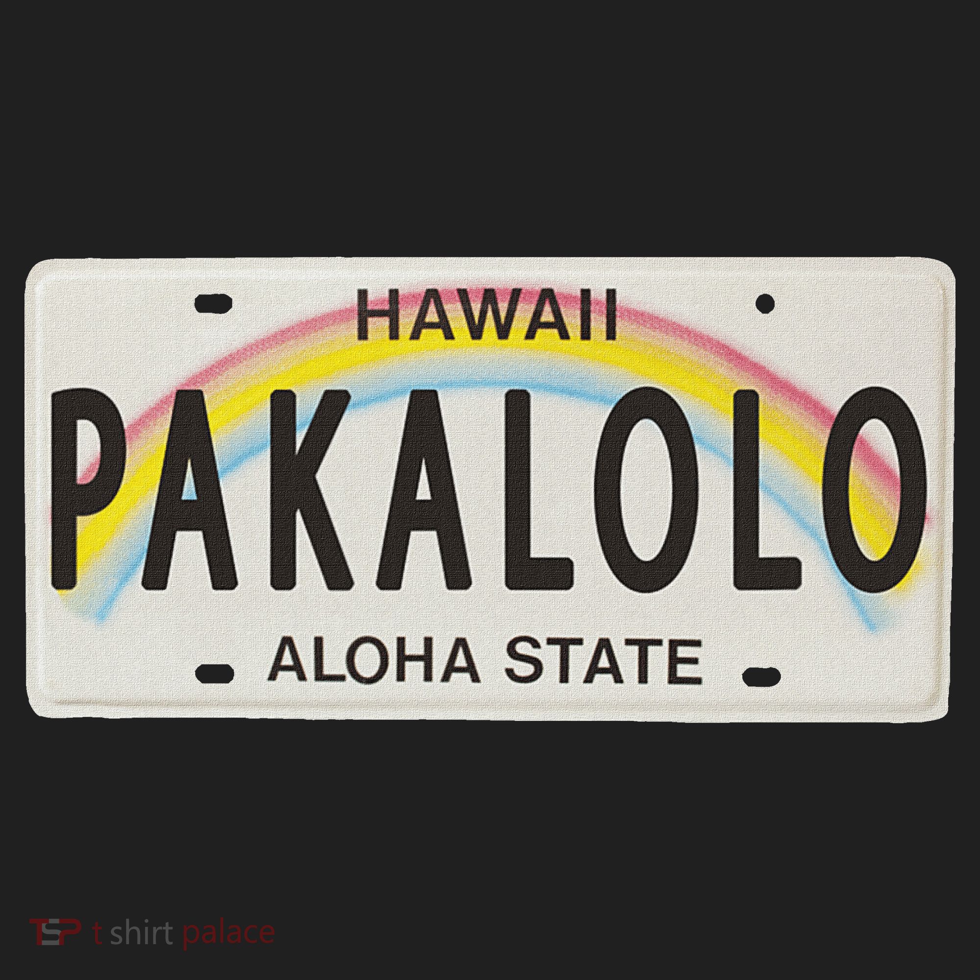 Pakalolo (Marijuana) Hawaii License Plate Golf Towel