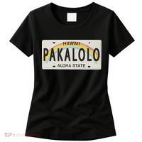 Pakalolo (Marijuana) Hawaii License Plate Women's T-Shirt thumb 0