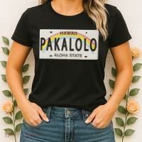 Pakalolo (Marijuana) Hawaii License Plate Women's T-Shirt thumb 2