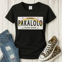 Pakalolo (Marijuana) Hawaii License Plate Women's T-Shirt thumb 3