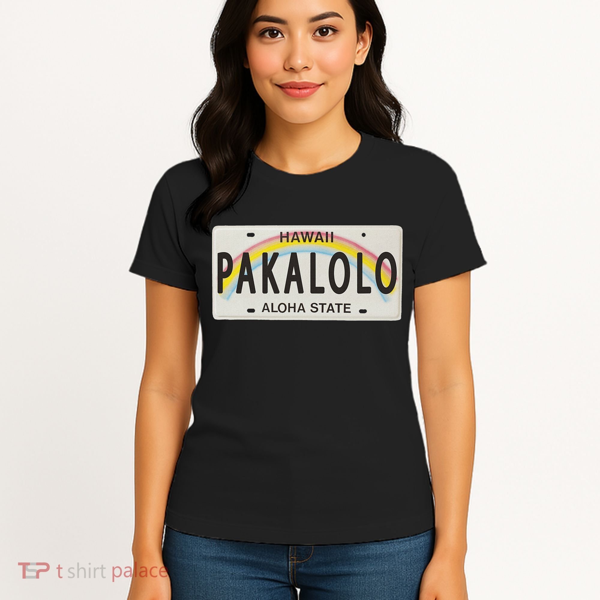 Pakalolo (Marijuana) Hawaii License Plate Women's T-Shirt