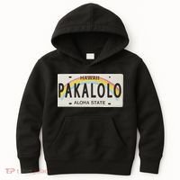 Pakalolo (Marijuana) Hawaii License Plate Kids Hoodie thumb 0
