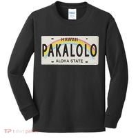 Pakalolo (Marijuana) Hawaii License Plate Kids Long Sleeve Shirt thumb 0