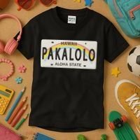 Pakalolo (Marijuana) Hawaii License Plate Kids T-Shirt thumb 3