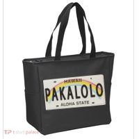 Pakalolo (Marijuana) Hawaii License Plate Tote Bag thumb 2