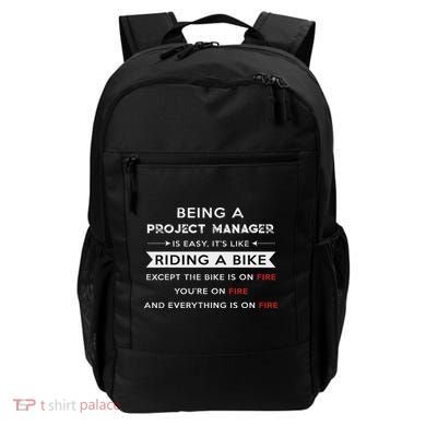Project Manager Is Easy Funny Humor Backpack