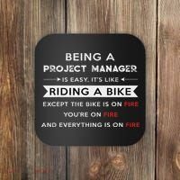 Project Manager Is Easy Funny Humor Coaster thumb 0