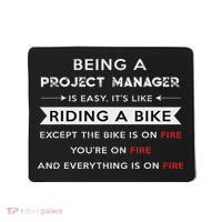 Project Manager Is Easy Funny Humor Mousepad thumb 0
