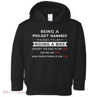 Project Manager Is Easy Funny Humor Toddler Hoodie thumb 0