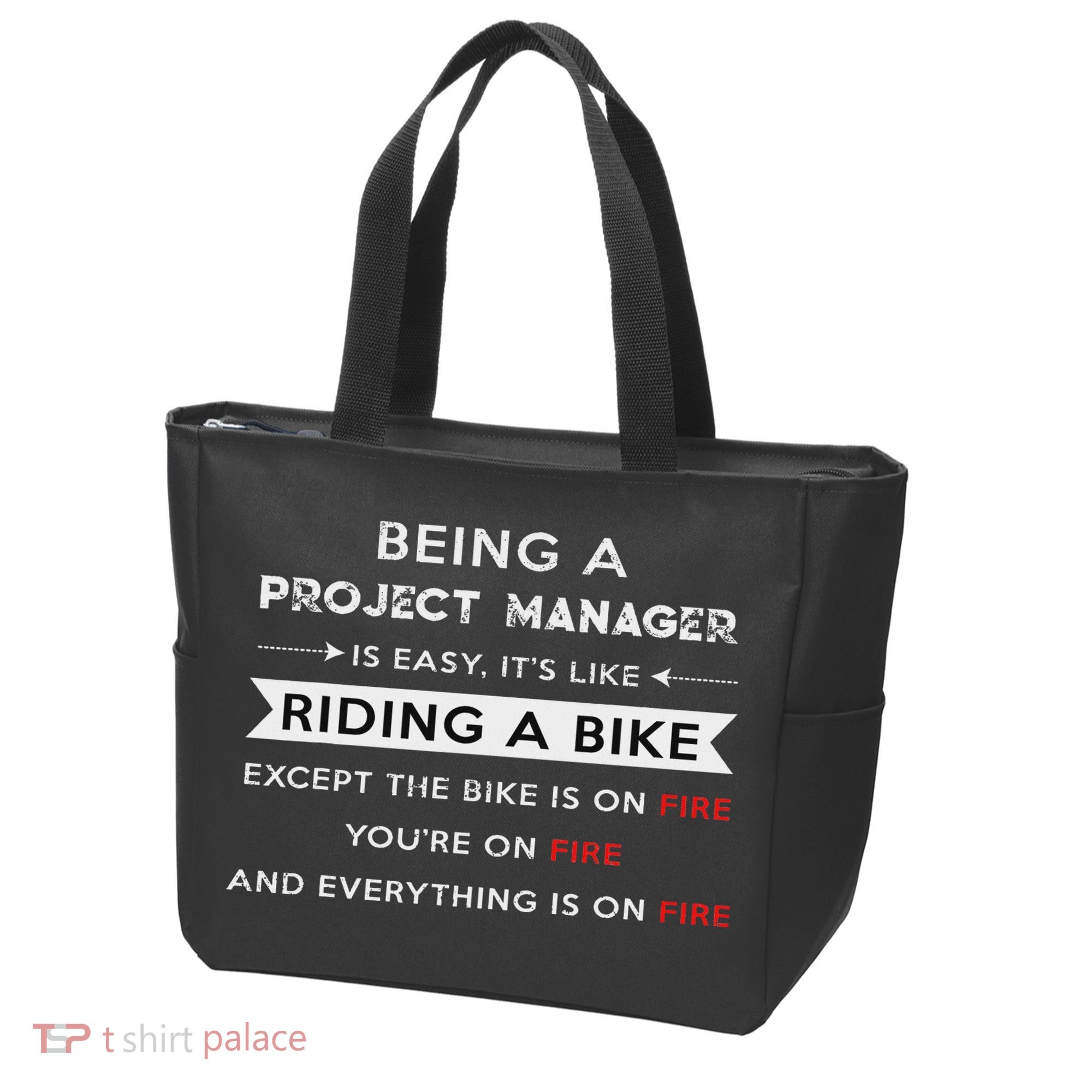 Project Manager Is Easy Funny Humor Tote Bag