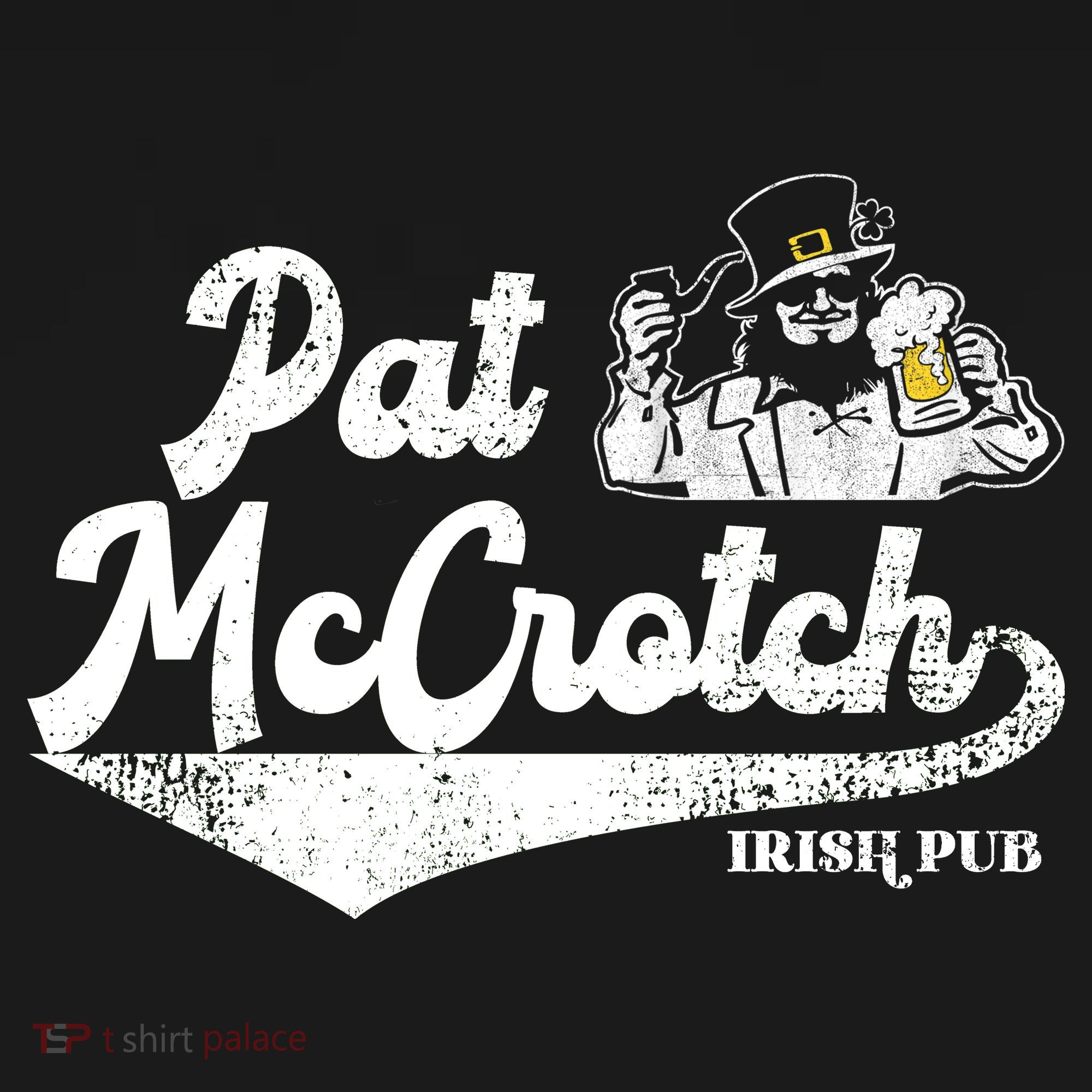 Pat McCrotch Irish Pub Leprechaun Funny St Patricks Day Doggie Tank