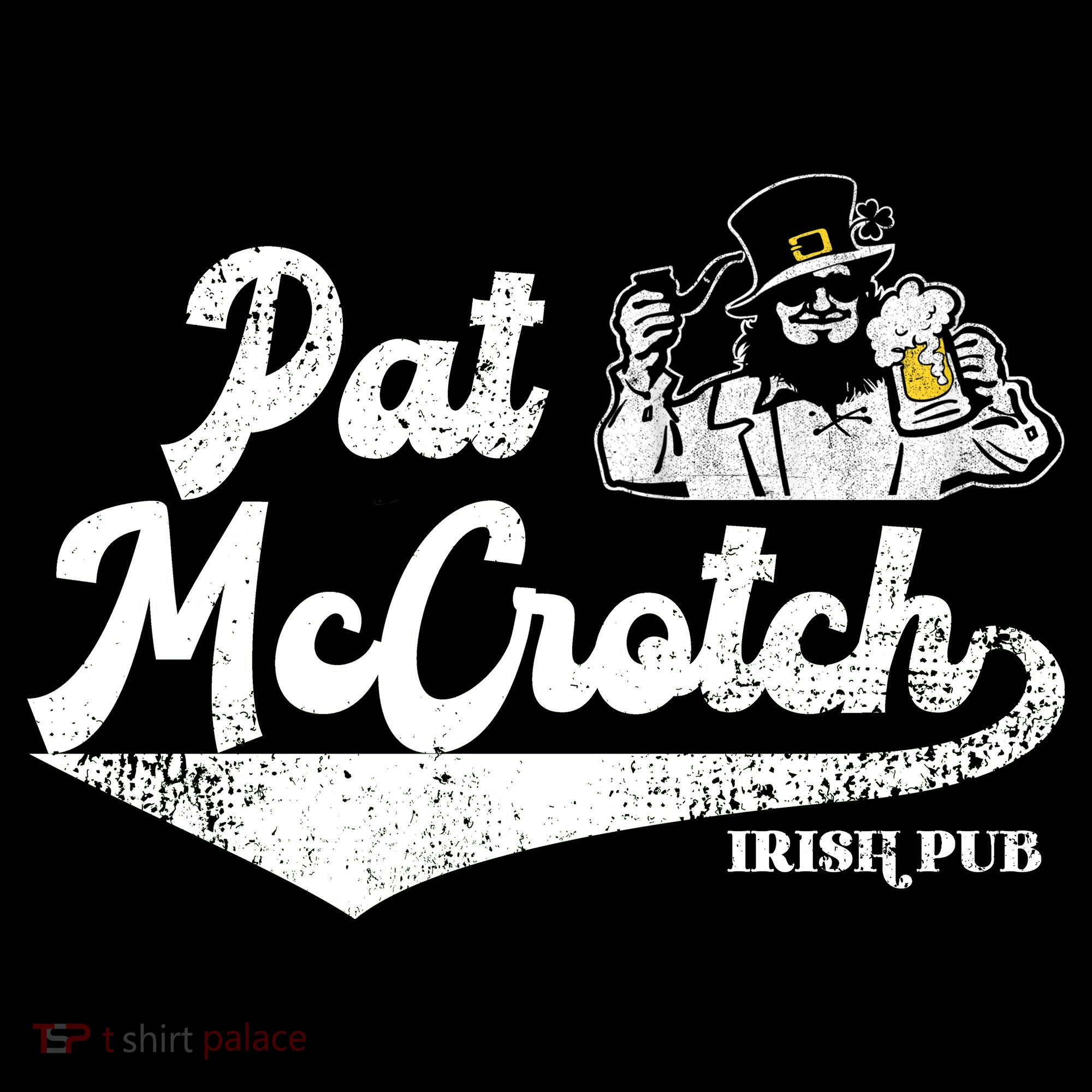 Pat McCrotch Irish Pub Leprechaun Funny St Patricks Day Apron