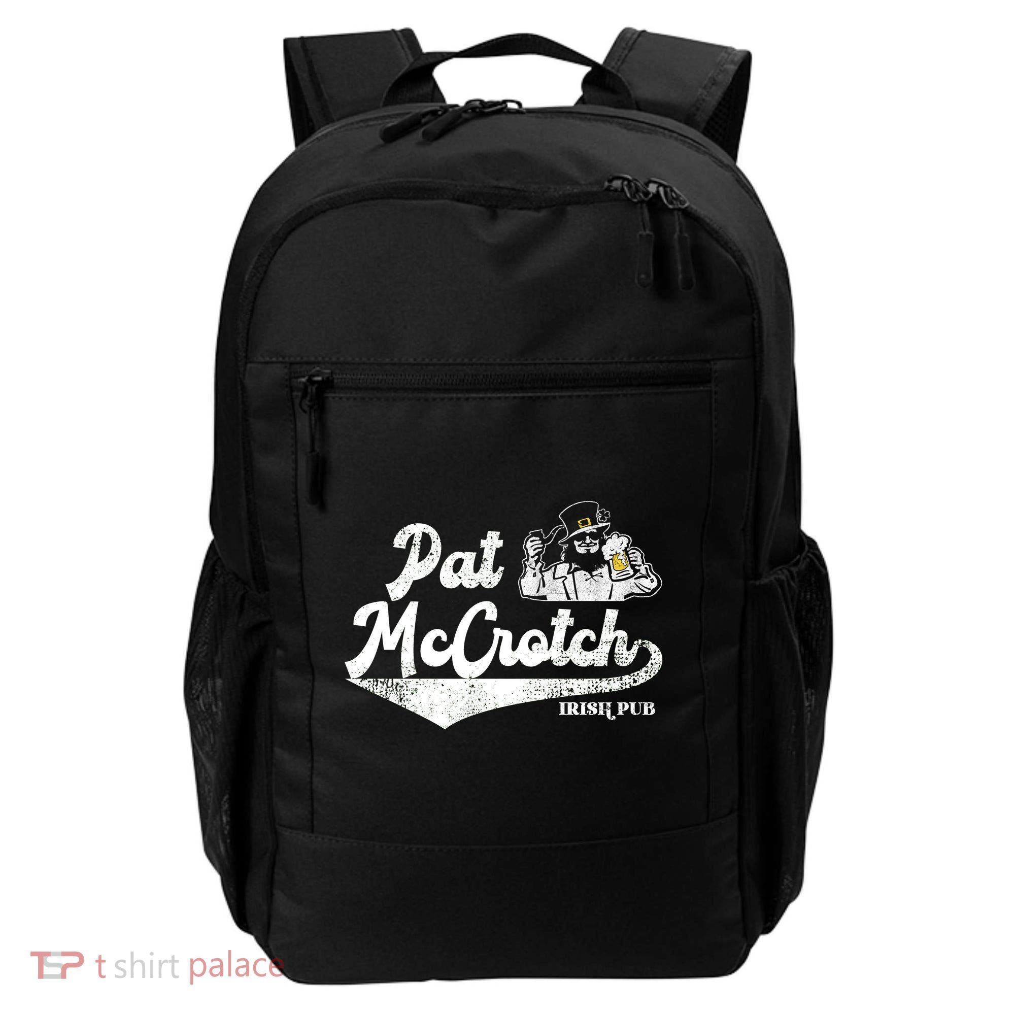 Pat McCrotch Irish Pub Leprechaun Funny St Patricks Day Backpack