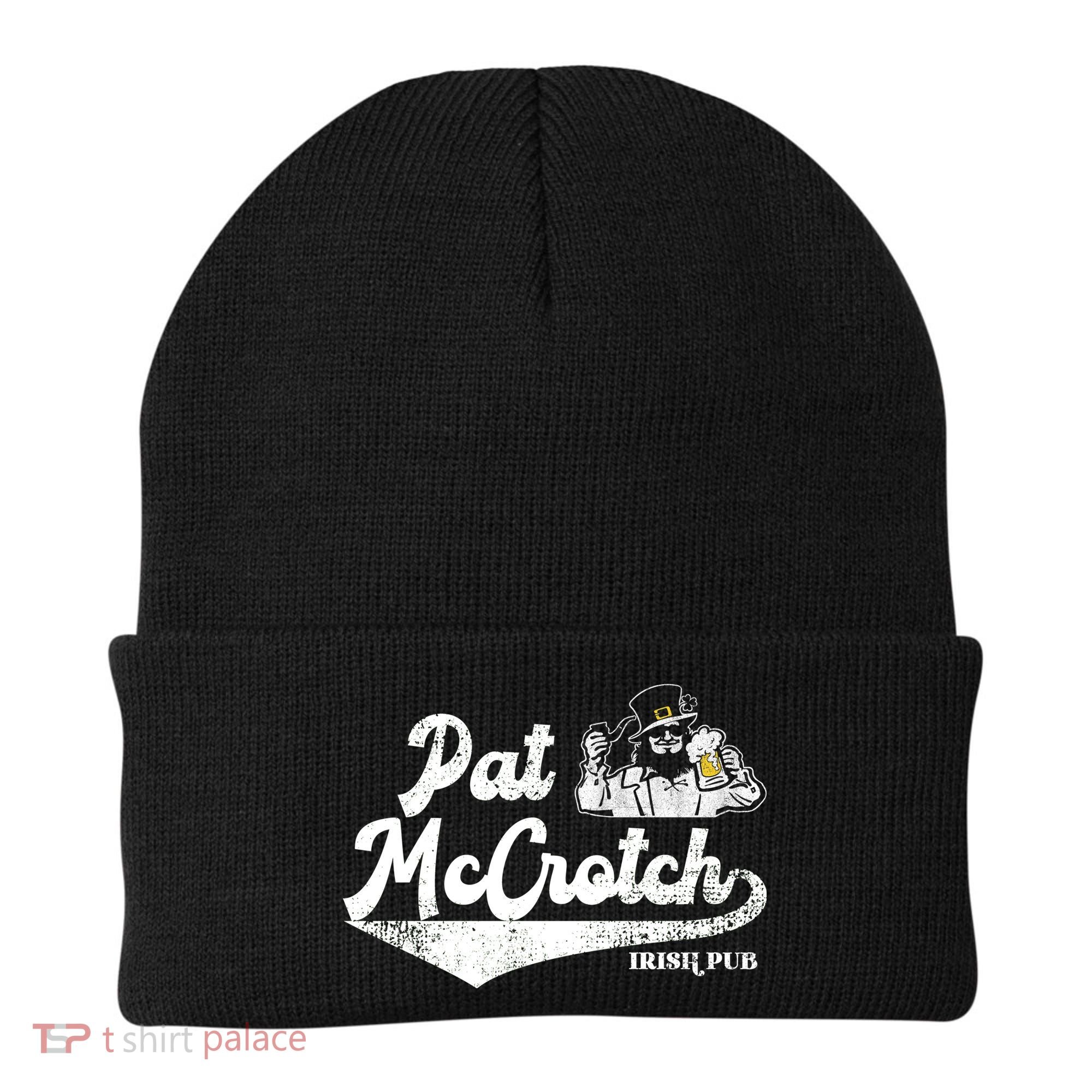 Pat McCrotch Irish Pub Leprechaun Funny St Patricks Day Beanie