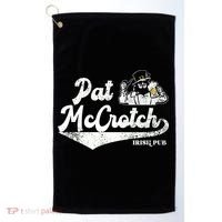 Pat McCrotch Irish Pub Leprechaun Funny St Patricks Day Golf Towel thumb 0
