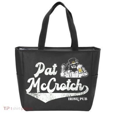 Pat McCrotch Irish Pub Leprechaun Funny St Patricks Day Tote Bag