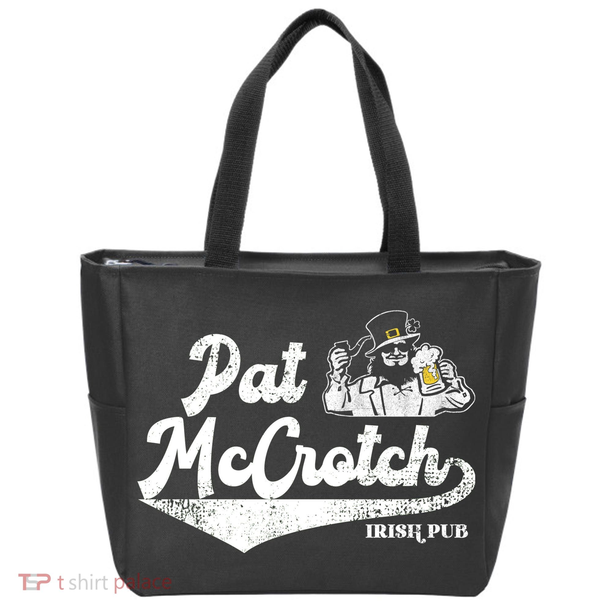Pat McCrotch Irish Pub Leprechaun Funny St Patricks Day Tote Bag