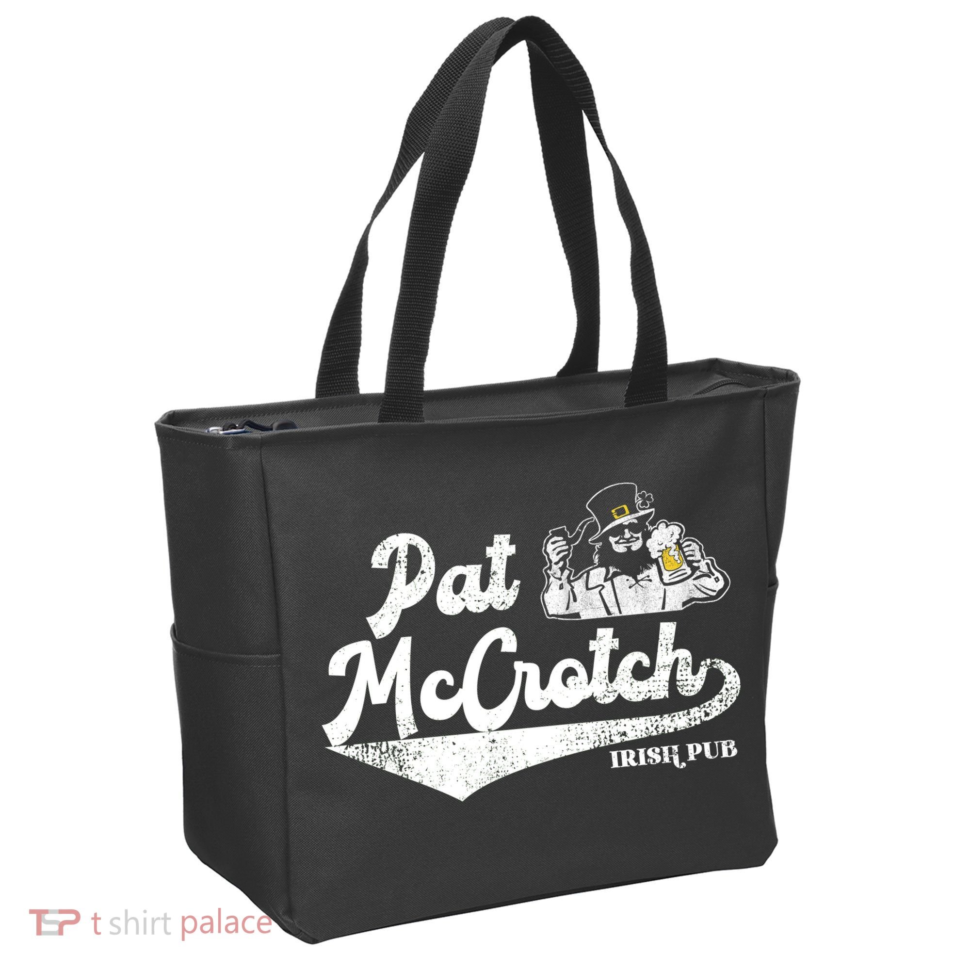 Pat McCrotch Irish Pub Leprechaun Funny St Patricks Day Tote Bag