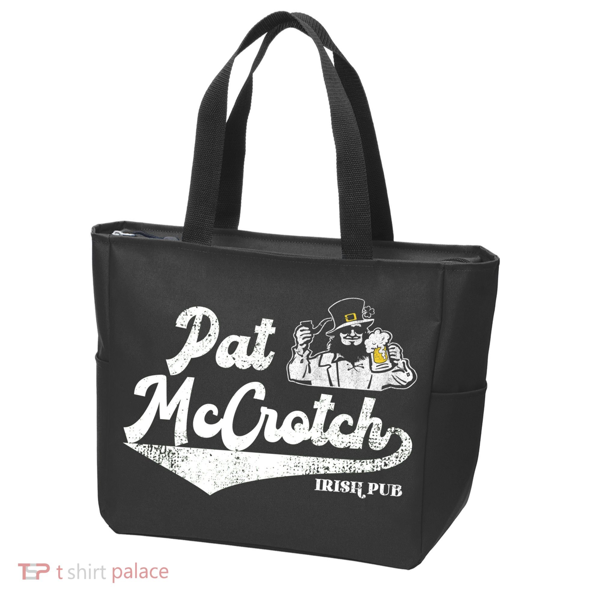 Pat McCrotch Irish Pub Leprechaun Funny St Patricks Day Tote Bag