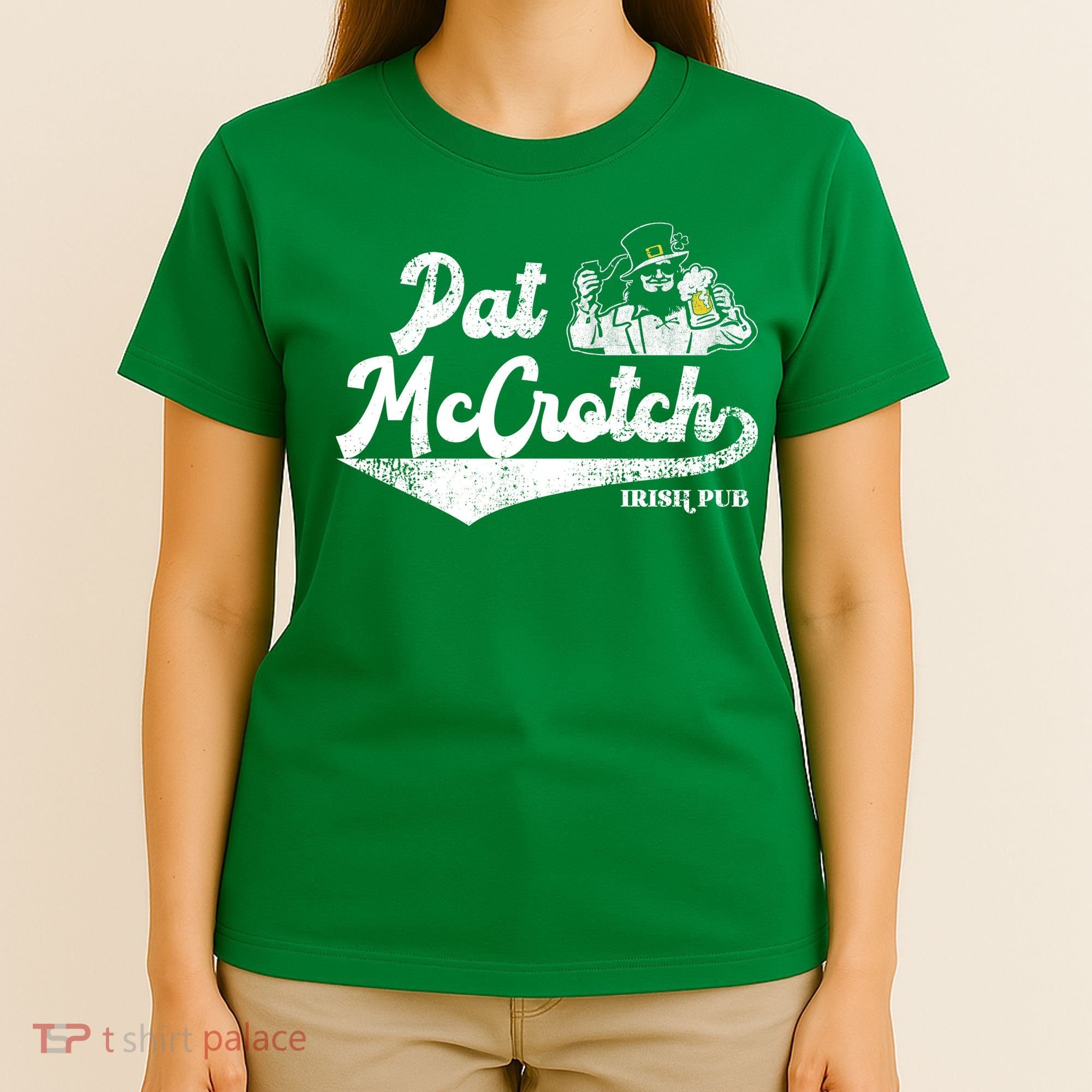 Pat McCrotch Irish Pub Leprechaun Funny St Patricks Day T-Shirt