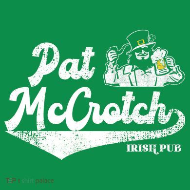 Pat McCrotch Irish Pub Leprechaun Funny St Patricks Day Coaster