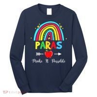 Paras Make It Possible Paraprofessional Funny Para Teacher Long Sleeve Shirt thumb 0