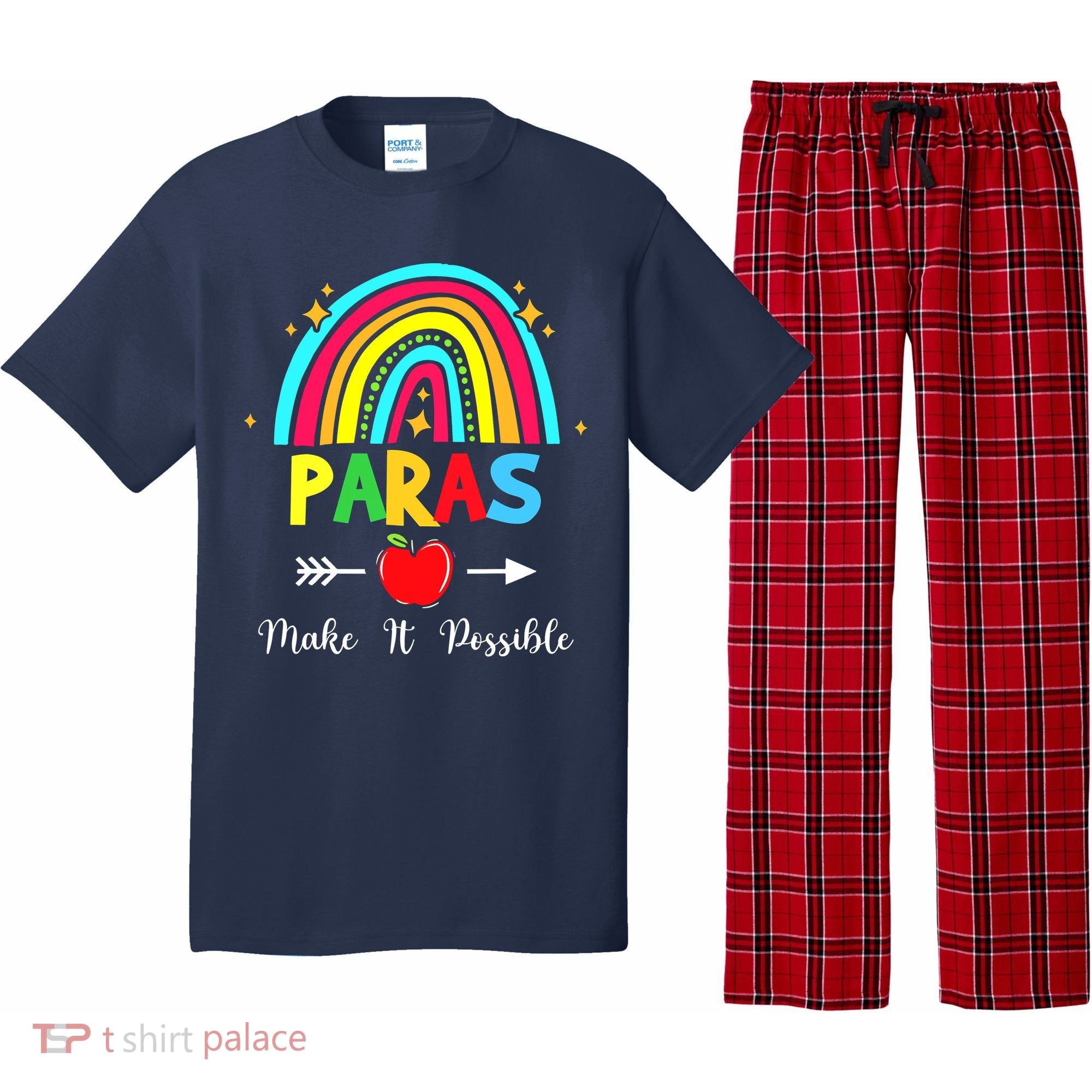 Paras Make It Possible Paraprofessional Funny Para Teacher Pajama Set