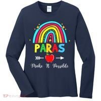 Paras Make It Possible Paraprofessional Funny Para Teacher Women's Long Sleeve Shirt thumb 0