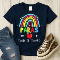 Paras Make It Possible Paraprofessional Funny Para Teacher Women's T-Shirt thumb 3