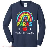 Paras Make It Possible Paraprofessional Funny Para Teacher Kids Long Sleeve Shirt thumb 0