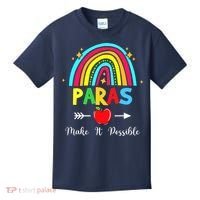Paras Make It Possible Paraprofessional Funny Para Teacher Kids T-Shirt thumb 0