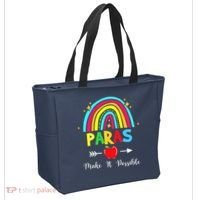 Paras Make It Possible Paraprofessional Funny Para Teacher Tote Bag thumb 2