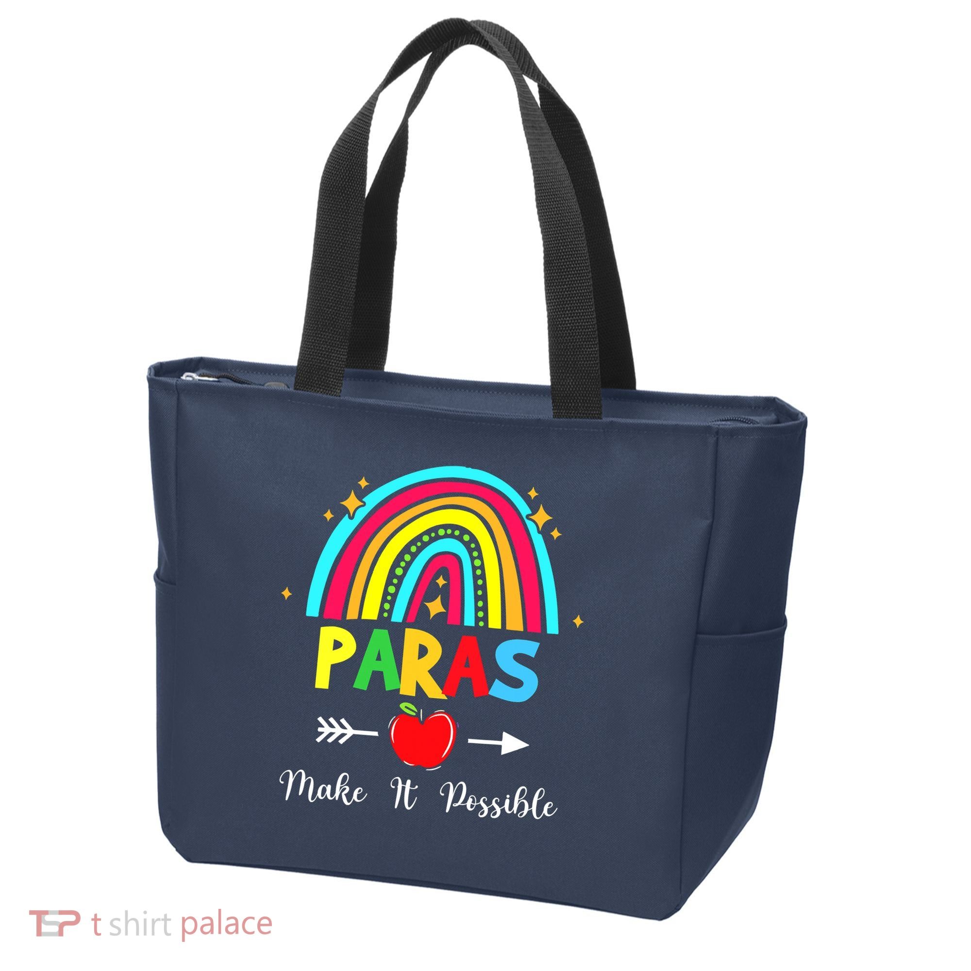 Paras Make It Possible Paraprofessional Funny Para Teacher Tote Bag