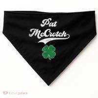 PAT McCROTCH Irish Pub Shamrock Funny St Patrick's Day USA-Made Doggie Bandana thumb 0