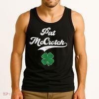 PAT McCROTCH Irish Pub Shamrock Funny St Patrick's Day Tank Top thumb 3