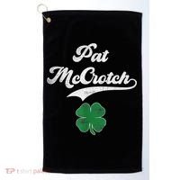 PAT McCROTCH Irish Pub Shamrock Funny St Patrick's Day Golf Towel thumb 0